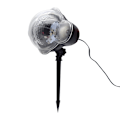 Miniatyrbilde 1 av 4: LED-projektor for snøfallseffekt - Store/små snøflak med fjernkontroll, IP65 vanntett for utendørs og innendørs