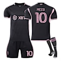Miniatyrbild 1 av 3: Major League Soccer Messi nr 10 Miami International Jersey Hemma & Borta Vuxen & Barn Fotbollströja Set - Bästa Hemma & Borta Away Adult S（165-170cm）