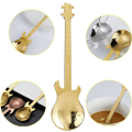Miniatyrbillede 5 af 5: Sæt med 6 rustfrie dessertskeer, teskeer, kaffeskeer, rustfrie gitarskeer