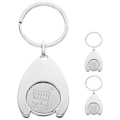 Miniatyrbillede 1 af 2: 3 stk Indkøbsvogns-Pengebrikker Nøglering Metal Token Mønt Nøglering Mønt Nøglering Til Madvarekurv