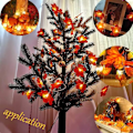 Pikkukuva 2 / 5: Syyskransit Syyskoristeet 20 Led-valot Syyslehdet Halloween