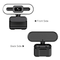 Miniatyrbild 3 av 6: 4K USB Plug & Play webbkamera med inbyggd mikrofonbelysning för livestreaming videosamtal videokonferens onlineundervisning
