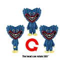 Pikkukuva 4 / 5: Poppy Playtime Huggy Wuggy Figurer Leksak 12 CM blue