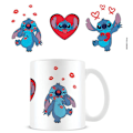 Miniatyrbillede 1 af 2: Lilo & Stitch Kærlighedskrus En Størrelse Hvid/Blå/Rød White/Blue/Red One Size