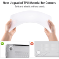 Miniatyrbilde 5 av 7: Etui kompatibelt med Macbook Air 13 tommer M1 A2337 A2179 A1932, lansert 2021-2018 Frostklar