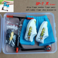 Miniatyrbillede 1 af 5: Finger Scooter Sæt Lille Finger Skateboard SVART Black