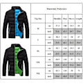 Miniatyrbillede 5 af 5: Mænds vinterjakke mænd efterår & vinter ensfarvet langærmet stribet lynlås bomuldsjakke Sort Grøn Black Green 2XL