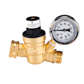 Miniatyrbild 1 av 5: Set 3/4' Mässing Vattentrycksreducerande underhållsventiler Dn20 Regulator Justerbara Avlastningsventiler Mätare