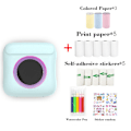 Miniatyrbillede 1 af 5: Bleu Bærbar Fotoprinter, Mini Instant Fotoprinter Trådløs Termisk Bluetooth-printer D