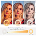 Miniatyrbilde 5 av 5: USB LED-ringlys for bærbar PC - Perfekt løsning for webkamera