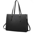 Miniatyrbild 1 av 5: Laptopväska för kvinnor Vattentät Lätt Läder 15,6 tum Puter Tote Bag Business Office Portfölj Stor