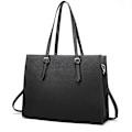Miniatyrbillede 1 af 5: Laptop Taske til Kvinder Vandafvisende Let Læder 15,6 tommer Puter Tote Bag Business Office Portfolio Stor