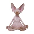Pikkukuva 1 / 8: Sfinx-kissa Meditera Staty Söt hårlös katt Yoga Sittande Samlarfigur för rum Skrivbordsdekoration Pink