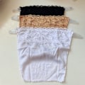 Miniatyrbillede 4 af 4: 3 stk. Dekolletage Sikker Snap-On Mock Camisole Blonder Åndbar Strækbar til Kvinder as show