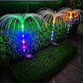Miniatyrbilde 1 av 2: Solcelledrevet syv-farget optisk fiber LED plenlampe colorful
