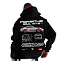 Pikkukuva 1 / 6: Huppari Porsche 911 -painatuksella miehille - Miesten ja naisten muoti Color5 Color5 XL