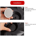 Pikkukuva 4 / 5: Hjulnavkapslar Cover (4st) för KAVANIC Tesla Model Y Model 3 Modifiering Cover (svart/mattsvart) Red / Matte Black