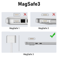 Pikkukuva 3 / 5: Magneettinen USB C - Magsafe 3 -latauskaapeli (140 W), magneettinen latauskaapeli
