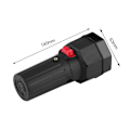 Miniatyrbillede 4 af 5: Sort grillmotor, grillmotor i plast med variabel hastighed grillmotor [LGL]