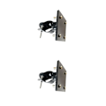 Pikkukuva 4 / 5: 1/2 För Cykel Snabbfäste Fram Vattentätt Fäste Svart Kort black Short 2PCS