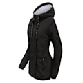Miniatyrbillede 2 af 8: Dame Vinter Varmt Sherpaforet Jakke Heavy Parka Coat med Hætte Sort M Black