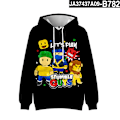 Miniatyrbild 1 av 6: Stumble Guys 3D-tryckt Hoodie Barnkappa Hoodie Ytterkläder 9 150 9