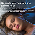 Pikkukuva 2 / 5: Näkymättömät nukkumiskuulokkeet Pienimmät Kevyimmät Pienet melunvaimennuskorvatulpat nukkumiseen Hiljainen mukava Mini Sleepbuds Langaton Bluetooth 5.2 Piilotetut kuulokkeet White
