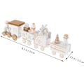 Miniatyrbillede 2 af 5: Juletræstoglegetøj Miniature Snemand Figur Ren Dekorativ (Hvid) White