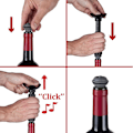 Pikkukuva 4 / 8: Vacu Vin Wine Saver Vakuumproppar - Set om 6, Flerfärgad, för