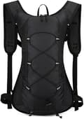 Small Cycling Backpack Waterproof Men's and Women's Sports Backpack Ski Backpack-FA- Black