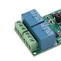 Miniatyrbillede 2 af 5: 2-kanals Bluetooth-relæmodul kort APP fjernbetjening med lysindikator DC 12V