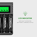 Miniatyrbillede 4 af 5: Genopladeligt batteri hurtigoplader, LCD til Ni-MH/Ni-CD AA/AAA, uafhængig kortplads og USB hurtigopladning