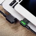 Miniatyrbild 5 av 9: MCDODO Vinkelkabel 90° Micro USB Snabbladdning Dubbelsidig QC 3 LED 2M