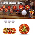 Miniatyrbilde 3 av 10: Jul LED-lys Tegneserie trykte hengende vindu lys alltid på Dekorativt juletema nattlys for hjemmefest E