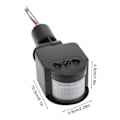 Miniatyrbillede 3 af 4: Udendørs PIR DC 12V Automatisk Infrarød PIR Bevægelsessensor Switch