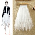Miniatyrbillede 8 af 9: Mesh Tyllkjole Lagerkjole HVID white