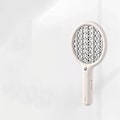 Miniatyrbillede 1 af 3: Elektrisk fluesmækkerracket, Mini 2 i 1 Smart Bug Zapper med USB-opladelig base, kraftig myggefældelampe og fluedræber med 3-lags sikkerhed M Apricot