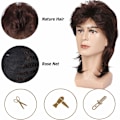 Miniatyrbilde 2 av 5: Mulletparykker for menn 70-tallet 80-tallet Maskeradedrakter Herr Brun Fancy Party Acc