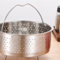 Miniatyrbillede 5 af 5: Rustfrit stål dampkurv til riskogegryde dampkoger til hurtigkoger med håndtag trykkoger R