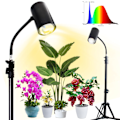 Miniatyrbillede 1 af 5: Plantevækstlampe husholdning fuldspektrum fyldningslys gulv tripo
