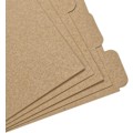 Miniatyrbillede 5 af 5: A5 Kraftpapir Indekser 5-faner/6-huls Beskyttelsesring Binder Burlywood 6-huls Ring Indeks Side til Planlægger Notebook Løs Blad Binder