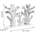 Miniatyrbilde 2 av 5: 1 stk (Sølv) Serviettholder i rustfritt stål Silver Plant Form