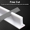 Miniatyrbillede 8 af 10: Nem installation - Silikon Duschbarriere Vandstop Vandtætning Strip Wet Dry Separation Blocker hvid white 250CM