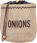 Jute Drawstring Bags for Vegetable Storage for Potatoes, Garlic, Onions, Bread & Carrots-FA- Onion