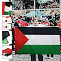 Pikkukuva 2 / 5: Suuri palestiinalainen lippu palestiinalainen lippu 5ft palestiinalainen lippu merkki tuki palestiinalaisille rauhan liput kevyt kestävä[PB] 3x5ft