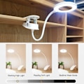 Miniatyrbilde 7 av 7: Trådløs dimbar LED-lampe med klemme - Oppladbar - Perfekt