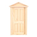 Miniatyrbild 1 av 5: 1:12 Dockhus Miniatyrer DIY Träspira Dörr Möbler Tillbehör 0.1