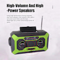 Miniatyrbild 4 av 5: Väderradio, Nödhandvev ficklampa, Bärbar överlevnadssolradio, 2000mAh batteri med stor kapacitet