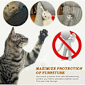 Miniatyrbilde 3 av 4: Kattkløsbeskyttelse, 6 transparente klistremerker, møbelbeskyttelse mot katter, sofabeskyttelse mot riper, selvklebende møbelbeskyttelse (B)