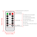 Miniatyrbilde 5 av 5: Thanksgiving Dekorasjon 3D Ekorre Lyslenke 4m 40 LED Vanntett